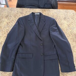 Kenneth Cole New York Navy Two-Button Blazer